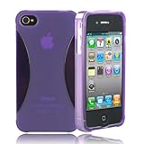 splash VAPOR Slim-Fit Flex Case for iPhone 4 4S AT&T and Verizon (PURPLE)