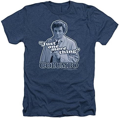 Columbo TV Show Just One More Thing Adult Heather T-Shirt Tee
