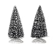 Lemax Christmas Village Collection 4" Bristle Pine Trees 2-Piece Set #14004