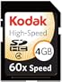 Kodak High-Speed 4 GB 60x Class 4 SDHC Flash Memory Card KSD4GBHSBNA060