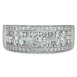 14K White Gold Diamond Ring/Band - 1.00 Ct.