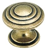Amerock True Elegance 1 1/4 Calm Pond Cabinet Knob Burnished Brass