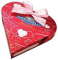 Ghirardelli Valentine's Mini Red Heart Gift, 3.78-Ounce Boxes (Pack of 4)