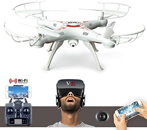X5 SW-1 Air Quadcopter FPV 2.4GHz WiFi Remote Control Helicopter Drone 2 Modes With PVF HD 3D VR Camera Glasses For iOS And Android Device White