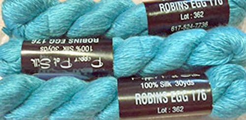 Pepper Pot Silk -Single Ply- ROBINS EGG -176- (group of 3 in this listing)