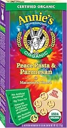 Annie's Homegrown Organic Peace Pasta with Parmesan, 6-Ounce Boxes (Pack of 12)