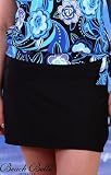 Beach Belle® Black Plus Size High Waisted Swim Skirt - Women's Swimwear Plus Size Swimsuit