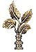 Antique Brass Finish Leaf Finial