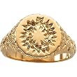 14K Yellow Gold Crown of Thorns Man's Ring