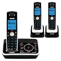 Vtech DS6221-3 Dect 6.0 Cordless Phone System with 3 Handsets - Black