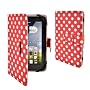 Red & white polka dot Dots Premium PU Luxury Leath&hellip by Surepromise