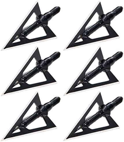 Sinuote 6X Laser Welded 3- Blades Fixed Blade Hunting Arrow Broadheads