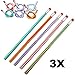 3pcs Colorful Magic Flexible Bendy Soft Pencil for Kids