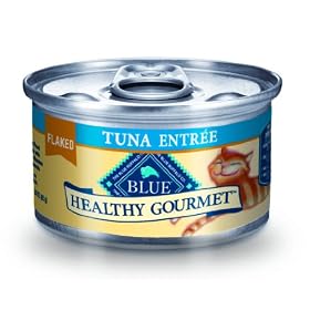 Blue Buffalo Healthy Gourmet Canned Cat Food, Flaked Tuna Entr�e, (Pack of 24 3-Ounce Cans)