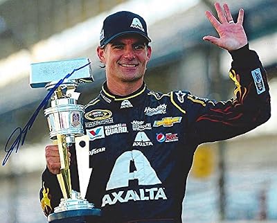 AUTOGRAPHED 2014 Jeff Gordon #24 Axalta Racing BRICKYARD 400 WIN (5X Indy Winner) Signed Picture 8X10 NASCAR Glossy Photo with COA