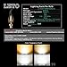 LETO CA11 Candelabra LED Bulbs 2W,UL Listed-20W Light Bulbs Equivalent,LED Warm White 2700K decorative light bulbs,6-Pack