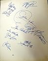 1985-86 Chicago Bulls Autographed Multi Signed Team Sheet with Michael Jordan & 11 Others PSA/DNA #I04454