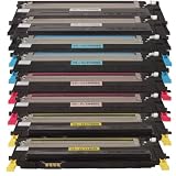 Sophia Global Remanufactured Toner Cartridge Replacement for Samsung CLT-K409S, CLT-C409S, CLT-M409S, CLT-Y409S (2 Black, 2 Cyan, 2 Magenta, 2 Yellow)