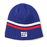 New York Giants NFL Ribbed 2-Stripe Knit Beanie