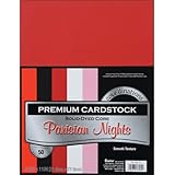 Darice GX220012 Coordination Value Cardstock, 8.5 by 11-Inch, Parisian Nights, 50-Pack