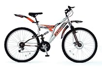 Boss Slice 26" Dual Suspension 18 Speed Bike with Front Disc Brake