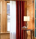 84-Inch Long Insulated Microsuede Grommet-Top Herringbone Panel in Sage