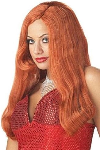 Popcandy Red Silver Screen Sinsation Wig Jessica Rabbit