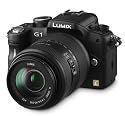 Panasonic Lumix DMC-G1W SLR-Digitalkamera (12 Megapixel, LiveView) Kit inkl. Vario 14-45 mm F3,5-5,6 und 45-200 mm F4,0-5,6