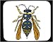 Decorated Mouse Pad with bug, wasp, stinger, mason, insect
