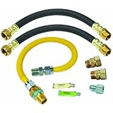 BrassCraft PSC1095X L Safety Plus Gas and Water Install Kit for Water Heaters