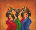 African Gospel Oil Painting on Canvas Hand Made Replica Finest Quality 20in X 24in