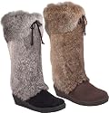 Bearpaw Womens Rabbit Fur Boots - Style 467 Elise