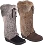 Bearpaw Womens Rabbit Fur Boots - Style 467 Elise