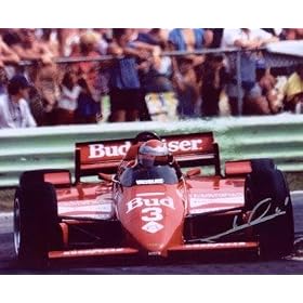 Mario Andretti Signed 16x20 - Budweiser Car Front