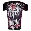 Mosquitohead Mens 'RAMONES GABBA GABBA HEY' Distressed Bleach Print T-Shirt- Black Mosquitohead Mens 'RAMONES GABBA GABBA HEY' Distressed Bleach Print T-Shirt- Black