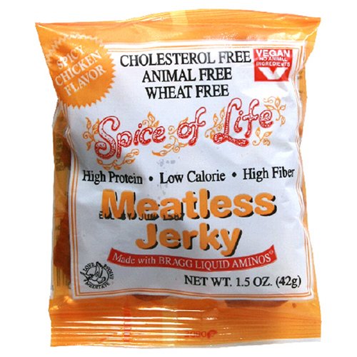 Spice of Life Meatless Jerky, Spicy Chicken, 1.5-Ounce Packets (Pack of 24) by Spice of Life