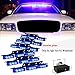Nilight(TM) 54 x Ultra Bright Blue LED Emergency Warning Use Flashing Strobe Lights Bar For Windshield Dash Grille High quality