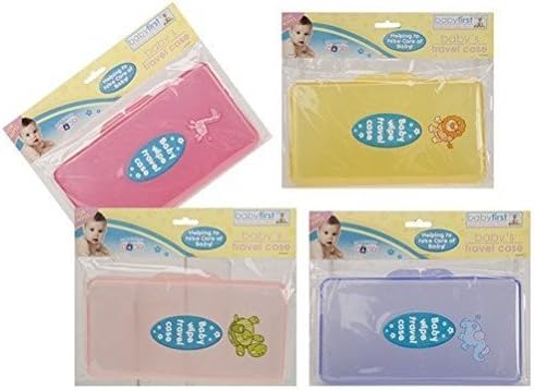 Baby Wet Wipes Travel Case, Changing Bag Essential, Cute Animal Designs by Baby First