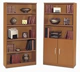 Series C: Open Double Bookcase- Natural Cherry