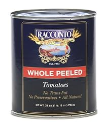 Racconto Whole Peeled Tomatoes, 28-Ounce Cans (Pack of 12)
