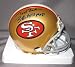 Jerry Rice San Francisco 49ers NFL Hand Signed Mini Football Helmet with SB XXIII MVP Inscription