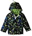 London Fog Little Boys Dino Print Jersey Lined Jacket, Green, 7