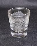 Nurse Medical Cadusa Caduceus 1 oz. Etched Shot Glass