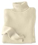 Spun Silk Ribbed Turtleneck / Regular
