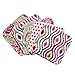 Trend Lab Waverly Jazzberry Bouquet 5 Piece Wash Cloth Set