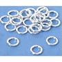 25 Sterling Silver Open Jump Rings Jewelry Findings 19 Gauge 6mm