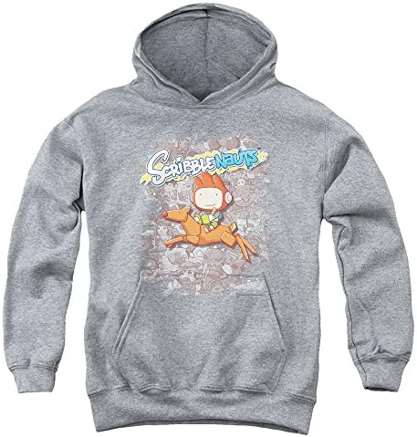 Scribblenauts Scribble Big Boys Pullover Hoodie ATHLETIC HEATHER LG