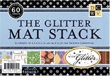DCWV All Occasion Glitter 4-1/2 Inch by 6-1/2 Inch Mat Stack, 60 Sheets/Pad