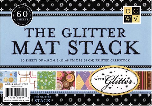DCWV All Occasion Glitter 4-1/2 Inch by 6-1/2 