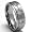7MM Titanium Ring Wedding Band with Cubic Zirconia Size 7